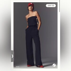 Bishop + Young Strapless Stripe Jumpsuit Anthropology